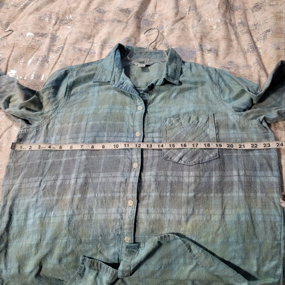 Ocean Custom Dyed Flannel Shirt - Picture 6 of 8
